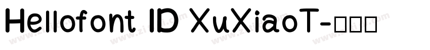 Hellofont ID XuXiaoT字体转换